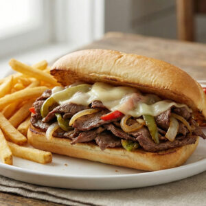 #10 - Philly Cheesesteak + Fries +Soda