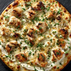 Chicken Alfredo Pizza 10" Chicken Alfredo Pizza