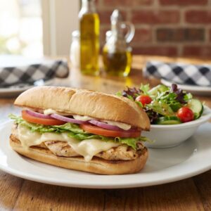 Griled Chiken W Cheese + salad