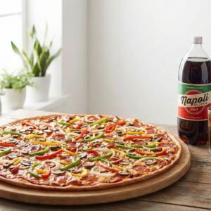 #2 - 28" Pizza 4 Toppings + (1) 2 Llter Soda