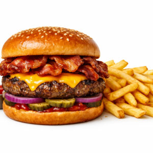 Full pound Bacon Cheeseburger