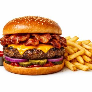 1/2  Bacon Cheese Burger