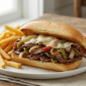 #10 - Philly Cheesesteak + Fries +Soda