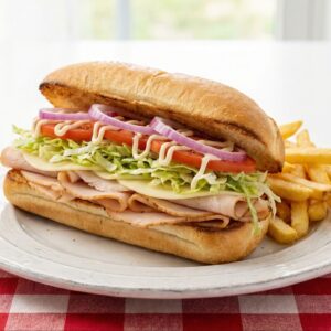 Turkey And Cheese + Fries