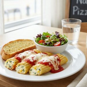 Manicotti w/ricotta & Egg