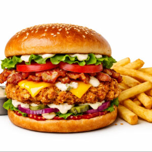 1/2  Crispy Chicken Burger