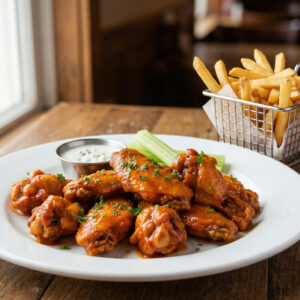 #16 - 10 Wings + Fries + free Can Soda