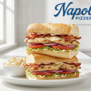 Triple Decker Chicken And Bacon + salad