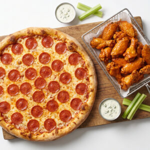 16" Pizza + 20 Wings