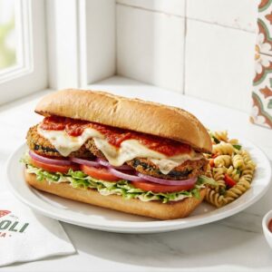 Eggplant Parm + salad