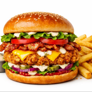 Full pound Crispy Chicken Burger